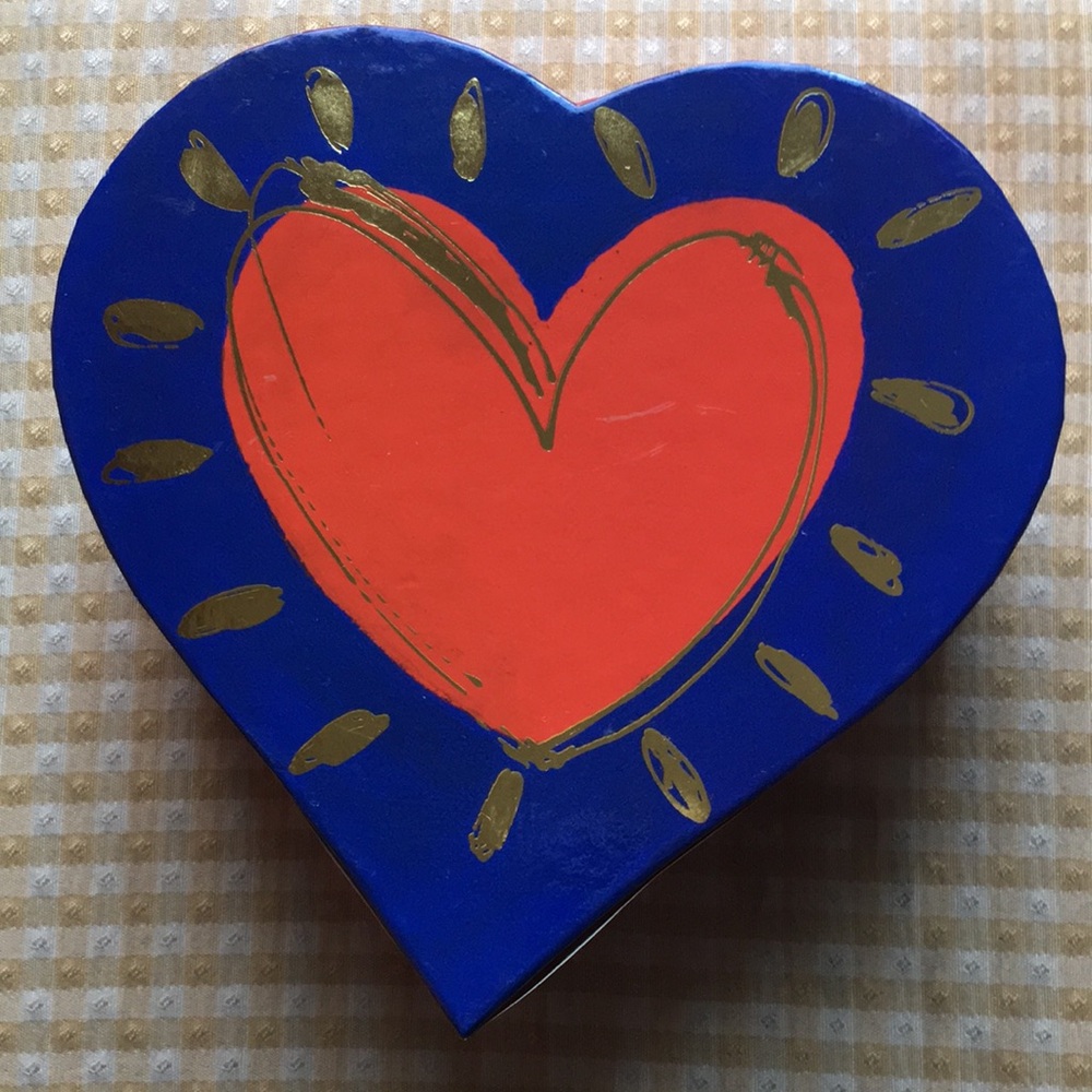 Vibrant Heart-Shaped Decorative Box